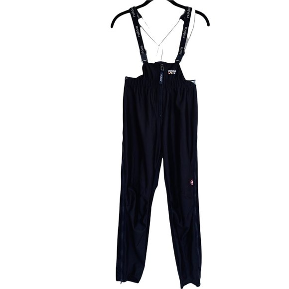 Rukka Motor Bike Bib Pants Sz 28x28 Zip Off Wind Stopper Navy Blue S Vintage - Picture 2 of 14
